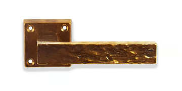 ONDA - Bronze door handle on rose by GIARA ART DESIGN-BRONZE - view 3